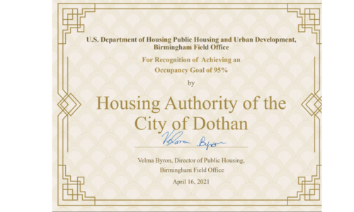 Dothan Housing Receives HUD Recognition