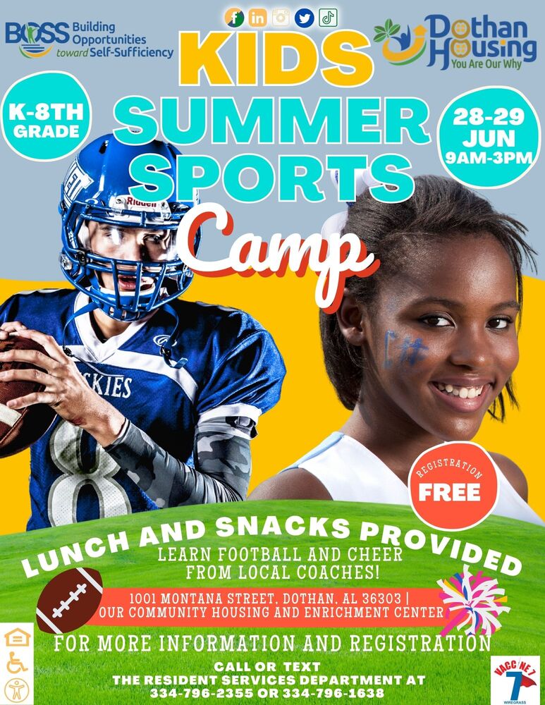 BOSS Host Free Kids Summer Sports Camp