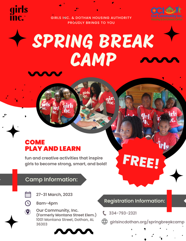 FREE Spring Break Camp for Girls Ages 5-10