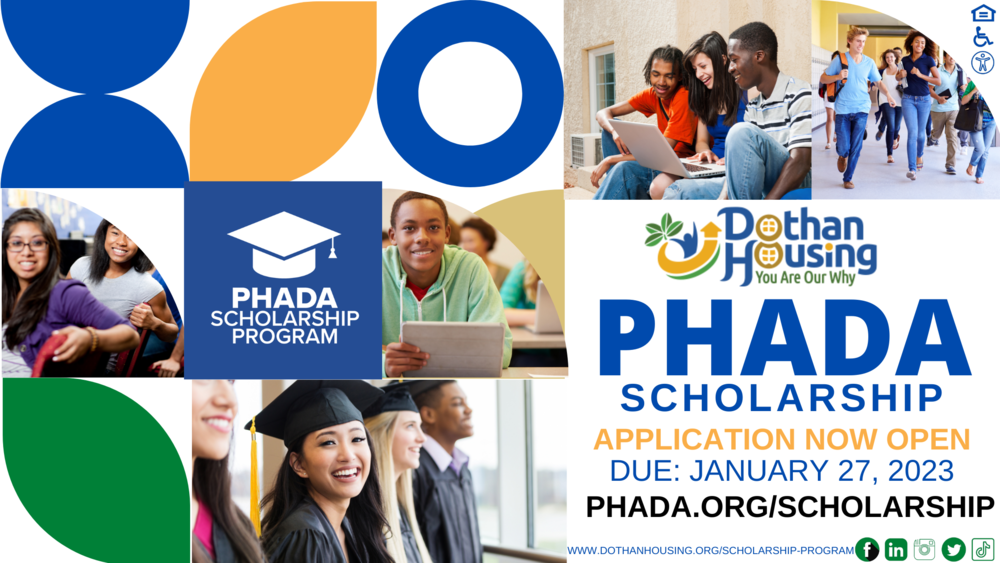 PHADA Scholarships for Residents & Clients ---Due January 27, 2023