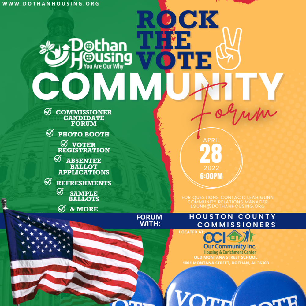 DH Rocks the Vote: Community Forum