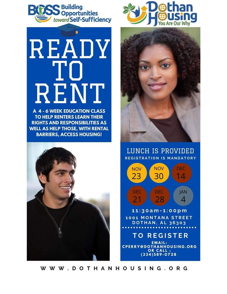 Dothan Housing: BOSS Launches Ready to Rent 6 Week Class