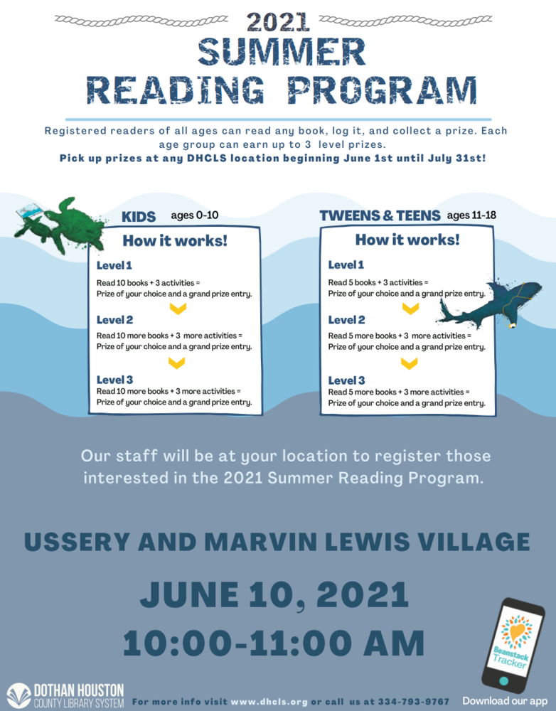 Houston County Library Summer Reading Program Registration