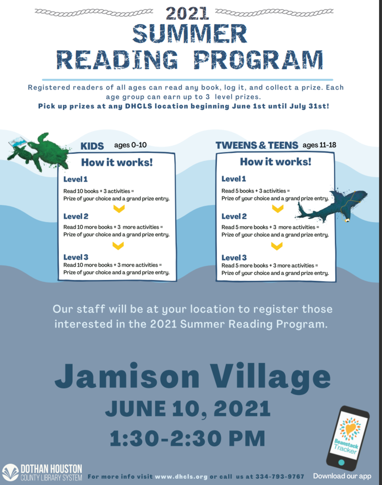 Houston County Library Summer Reading Program Registration