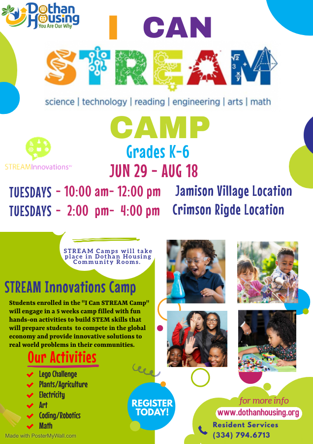 Dothan Housing Partners & Provides STEM Kids Camp