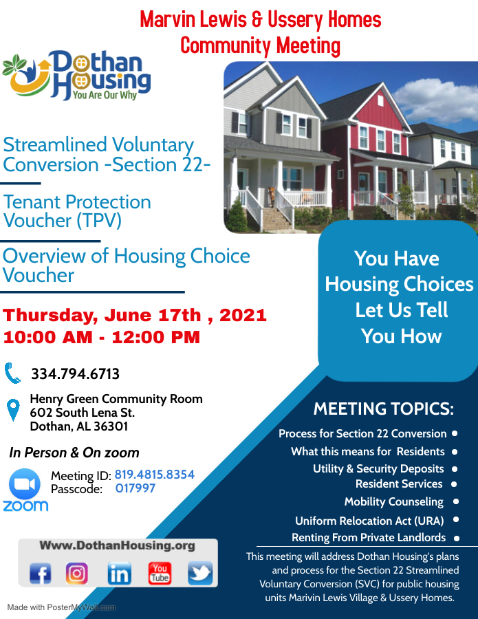 Marvin Lewis Village & Ussery Homes Community Meeting