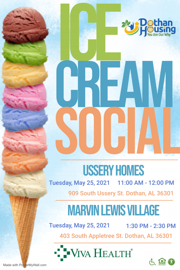 Dothan Housing & Viva Health Ice Cream Social